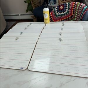 Expo double sided dry erase boards-set of 10